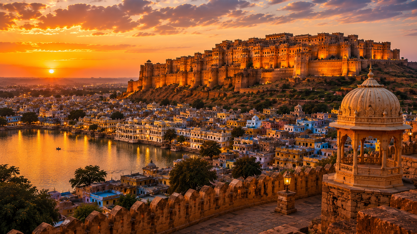 Heritage haveli with courtyard in Udaipur